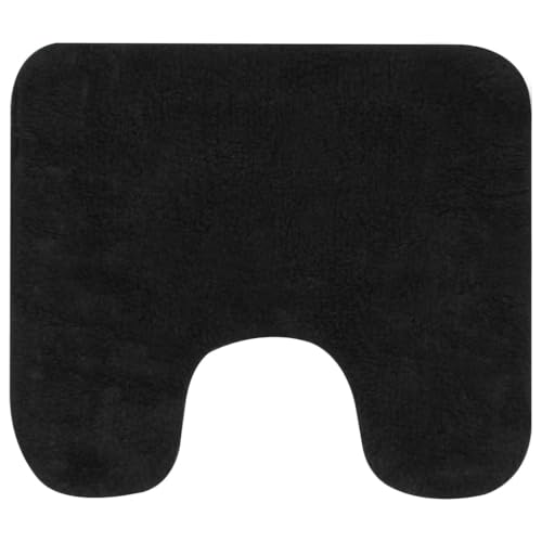 WKIEQACO Home & Garden Möbel-Badteppich-Set 2-teilig Stoff Anthrazit – Bild 4