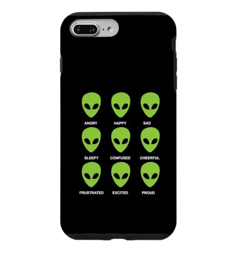 Alien Emotions Funny Alien ���[�h�`���[�g �G�C���A������ �X�}�z�P�[�X iPhone 7 Plus/8 Plus �p