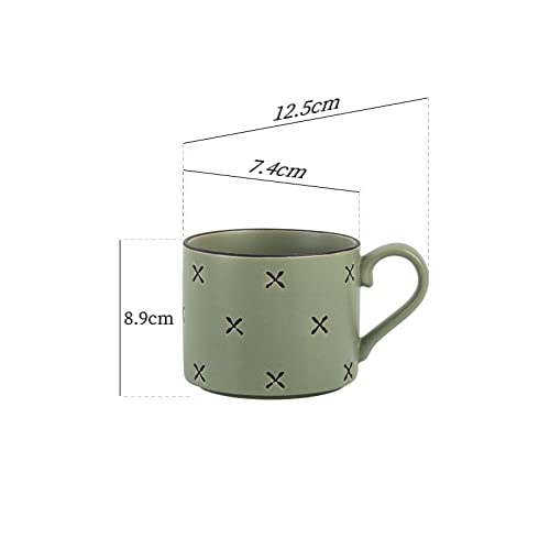 Kaffeetassen Becher Handgemalte Tassen Kreatives Frühstück Kaffeetasse Paar Wasser Becher Milch Tassen Teeschale Geschenk Home Decoration Geschenke für Frauen Männer