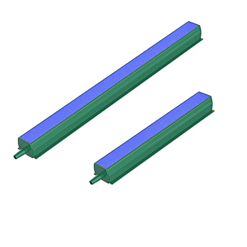 エアストーンバー 2個セット 空気石 10cm&15cm 酸素バー 水耕栽培用 拡散 気泡 繰り返し使用 魚タンク 水族箱 水槽用 エアーストーン 観賞魚 熱帯魚