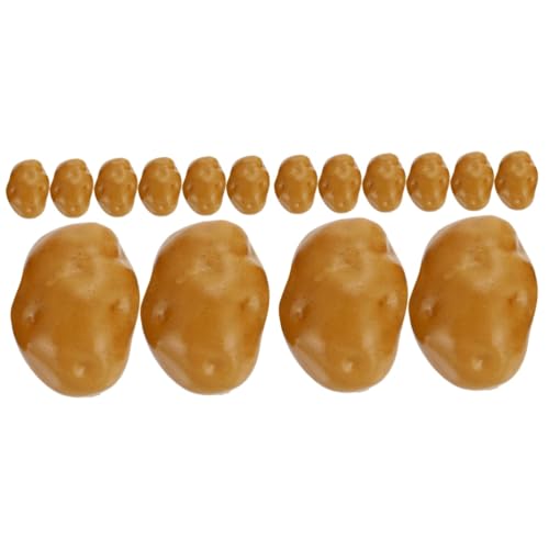 Holibanna 2 Series Patata Pequeña Modelo De Verdura Artificial Modelo De Verdura Falsa Modelo De Patata Realista Decoración De Patata Falsa Accesorios Portátiles De Patata De 8 Piezas*2