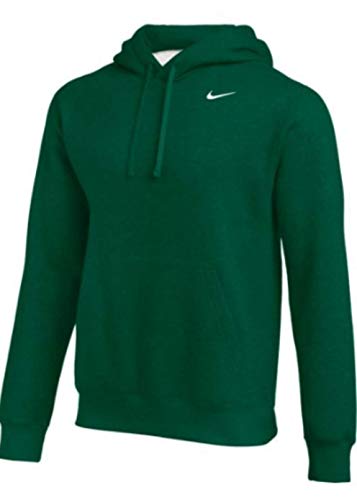 Nike Men's Pullover Fleece Club Hoodie, Dark Green, Medium