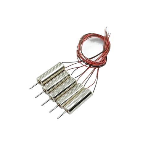 Moteur sans noyau 0412 DC 3.7V 60000 tr/min pour micro drone RC DIY (Lot de 5)