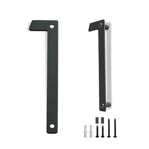Números de casa de aluminio negro de fácil instalación para exterior