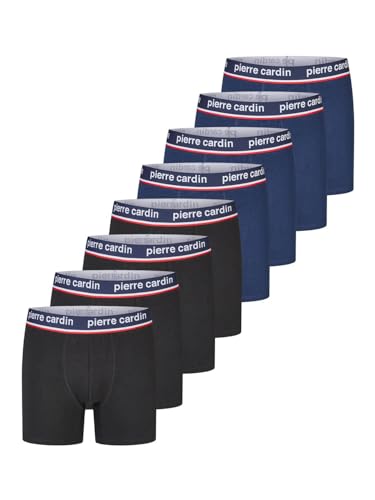 Pierre Cardin Boxershorts Herren 8er Pack Baumwolle Basic Trunks Unterhosen Unterwäsche Retroshorts Set Boxer Shorts Stretch, Größe:XXL, Farbe:Pack 7