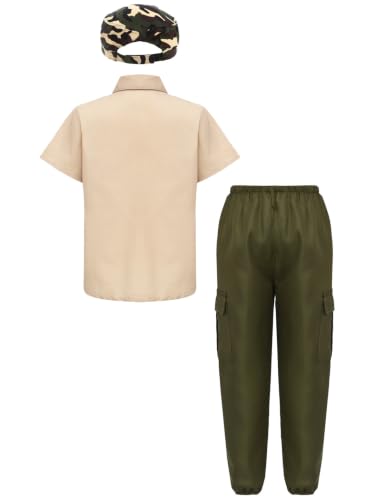 Costume militaire enfant Lejafay combi pilote de chasse 7-8 ans - 4