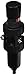 Parker 06E28A15AC One Piece Filter/Regulator, 3/8" NPT, Metal Bowl with Sight Gauge, Auto Float Drain, 40 micron, 55 scfm, Relieving Type, 5-250 psig Pressure Range, without Gauge