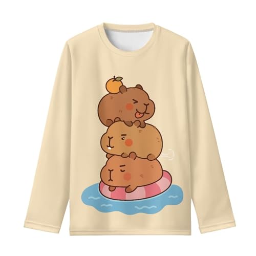 Girls Long Sleeve T Shirts 3-4T 5-16Y Kids Casual Shirts Crew Neck Tees Fall Clothes
