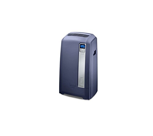 De Longhi Pac Silent Mobiles Klimagerät Pac WE128 (Klimaanlage, Wasser-Luft-Technologie, Max. Kühlleistung 3,2 kW/12.500 BTU/h, Separate Entfeuchtungsfunktion, Geeignet für Räume bis zu 110 m³)