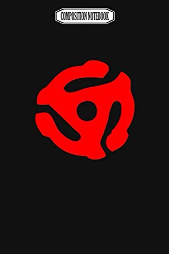Composition Notebook: Red 45 Vinyl Record Symbol Wii Gavin Decorations Acaademy Switch Revolution Dance Notebook Journal Notebook Blank Lined Ruled 6x9 100 Pages