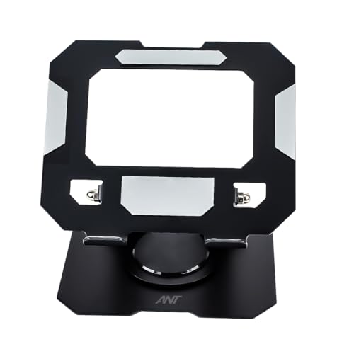 Image of Ant Riser 30, Aluminium Tilt Adjustable Laptop Stand for Desk, Metal Foldable Laptop Riser, Portable Laptop Holder Mount, Ventilated Cooling Computer Notebook Stand for 10-17 inch Devices Carbon Black