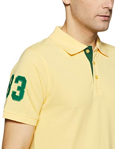 Image of Deniklo Men Cotton Rich Regular Fit Solid Polo T-Shirt | Men's Best T Shirt |Half Sleeves Casual T-Shirt |Classic Plain T-Shirt | Collar T Shirt|Polo T-Shirt for Men (Available in Plus Size)
