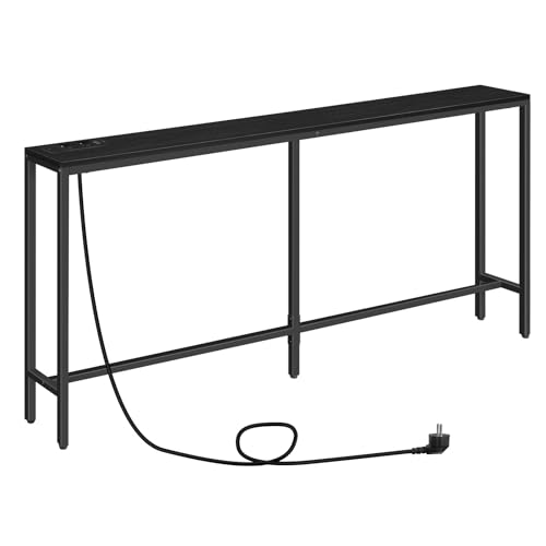 MAHANCRIS Konsolentisch mit Ladestation 160cm