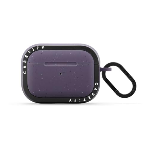 Coque AirPods Pro CASETiFY Bounce violet foncé mat pour boîtier 1ère et 2e génération