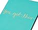 WORLD TRAVELER Eccolo Dayna Lee Collection Mint “You Got This” 8x6 Flexi-cover Journal/Notebook, Acid-free Lined Sheets