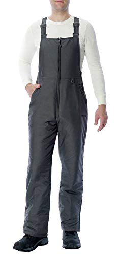 Arctix Men's Essential Insulated Bib Overalls, Charcoal, X-Large (40-42W 32L)