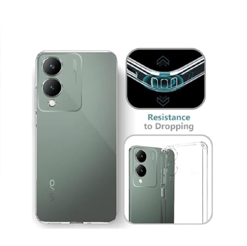 Image of Soft Rubber Back Cover for Vivo V2310 / Y17s 4G - Transparent