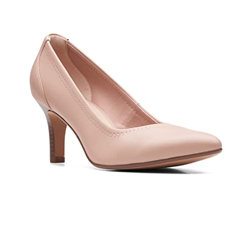 Image of Clarks Womens Illeana Pump Black Smooth Pumps