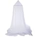 Bakaji Zanzariera per Letto Matrimoniale Contro Mosquito Zanzare Mosche Insetti Rete Bianca Fissaggio a Parete Soffitto come Baldacchino Dimensione 60x250x1200cm