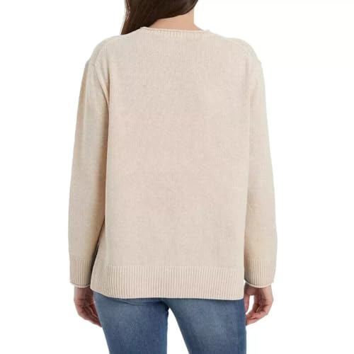 Ella Moss Women's Crew Neck Marled Pullover Sweater3