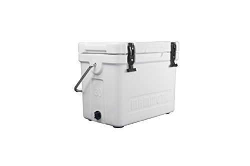 Mammoth Coolers Cruiser Series, Insulated Hard Ice Chest with Durable Double-Walled Rotomolded Construction, Great for On-The-Go- Recreational Activities (Cruiser 30, White)