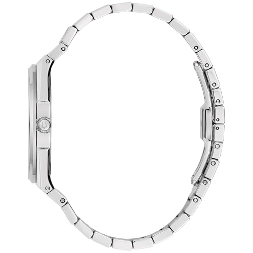 Image of Bulova Mens Dress Classic Quartz Two Tone Stainless Steel Watch, Patterned Dial, 39mm