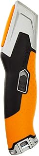 Fiskars Nóż uniwersalny z wysuwanym ostrzem, Długość 17,7 cm, Stal nierdzewna/ tworzywo, czarny/ pomarańczowy, CarbonMax, 1027223