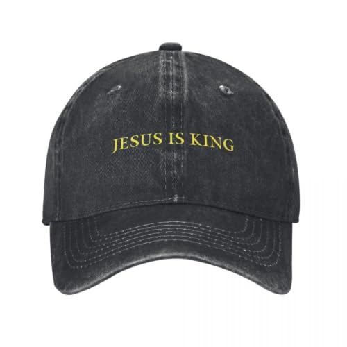 Casquette Jésus est Roi chapeau snapback de baseball jaune et bleu tendance