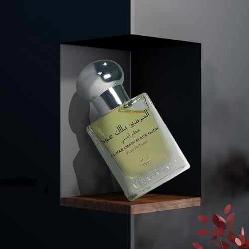 Image of inchAl Haramain Black Oud Attar 15?ml � Unisex Woody Oriental Fragrance with Cedar, Amber & Musk inch
