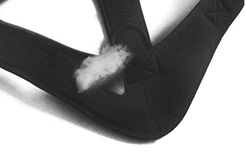 Correia de correção esportiva, correção de postura, suspensórios (Borda preta preta, L)