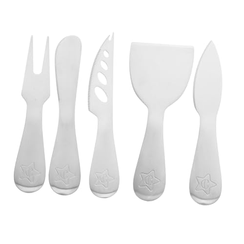 TIDTALEO 5Pcs Stainless Steel Cheese and Butter Knife Easy to Clean Spreaders for Appetizers for Family Dinners and Special Occasions Elegant Design for Charcuterie Boards