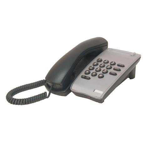 Teléfono NEC DSX Systems DTR-1-1 negro con línea única miniatura 2