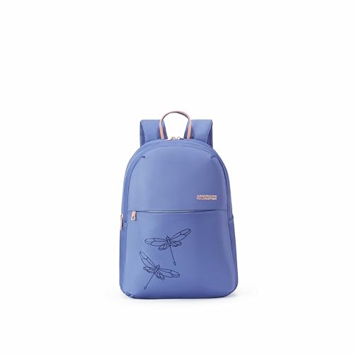 Image of American Tourister Dona | 21 Ltrs | 2 Compartments | Bottle Pocket | Ergonomic Padded Back Panel & Shoulder Straps | High School Backpack | 1 Year International Warranty | Navy