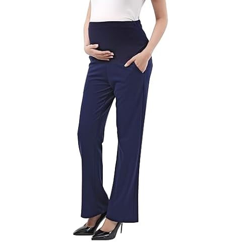 Comfortable Stretch Over-Bump Maternity Trousers Cover
