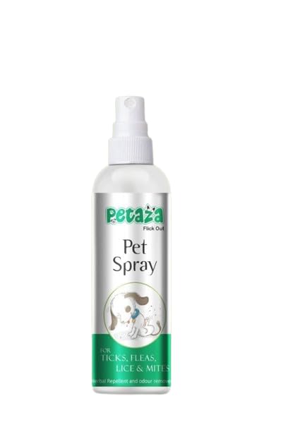 Petaza Flick Out Spray 100 ml - Tick & Flea Remover for Dogs - Natural Tick and Flea Control Spray (B0DBJFLLLX) Amazon Price History, Amazon Price Tracker