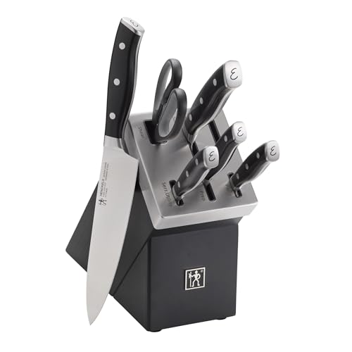 HENCKELS x EMERIL Lagasse The Nola Collection Razor-Sharp German 7-pc Self-Sharpening Knife Block Set, Made in Company-Owned German Factory with Special Formula Steel perfected for almost 300 Years