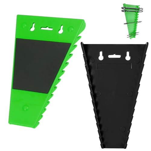 2 Pièces Organisateur Magnétique de Clés à Molette, Porte Outils Mural, Support Outils Mural, Support de Serrage, Porte-outils Magnétique, Pour atelier de...