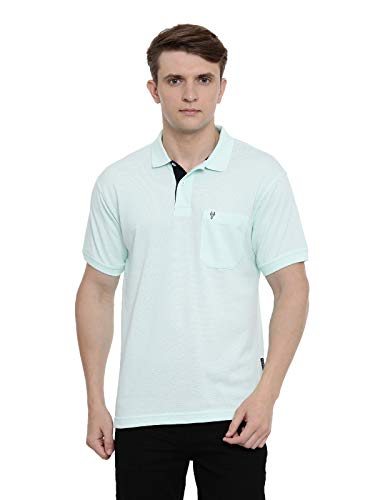 Image of Classic Polo Mens Cotton Blend Solid Half Sleeve Regular Fit Polo NeckT-Shirt