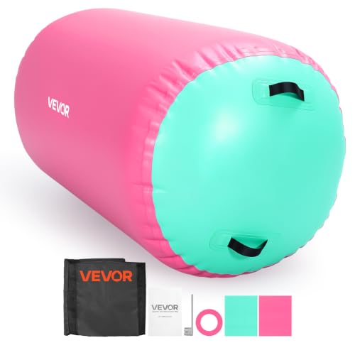 VEVOR Rodillo Hinchable para Gimnasia 120x75 cm de PVC con Bomba Eléctrica