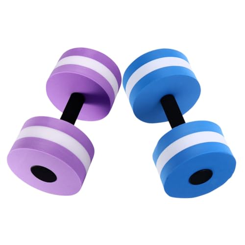 Hemoton Eva Dumbbells for Water Aerobics 2pcs Floating Hand Weights Water Fill Barbells Pool Weight Dumbbells Stability