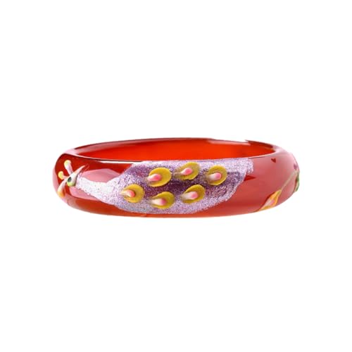 Femme jade bracelet jonc rouge vintage YZCIS 58mm 59mm