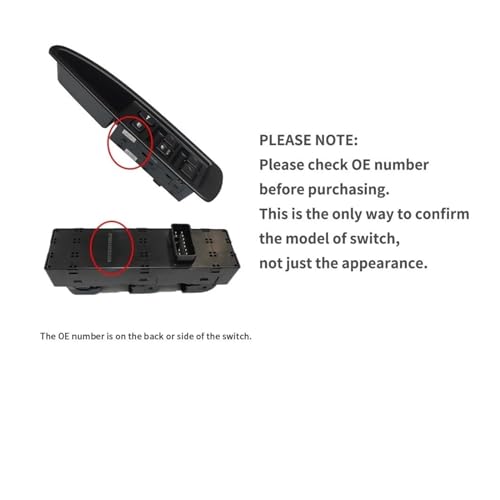 Interrupteur lève-vitre pour Hyundai Veloster 2012-2017 commande avant gauche