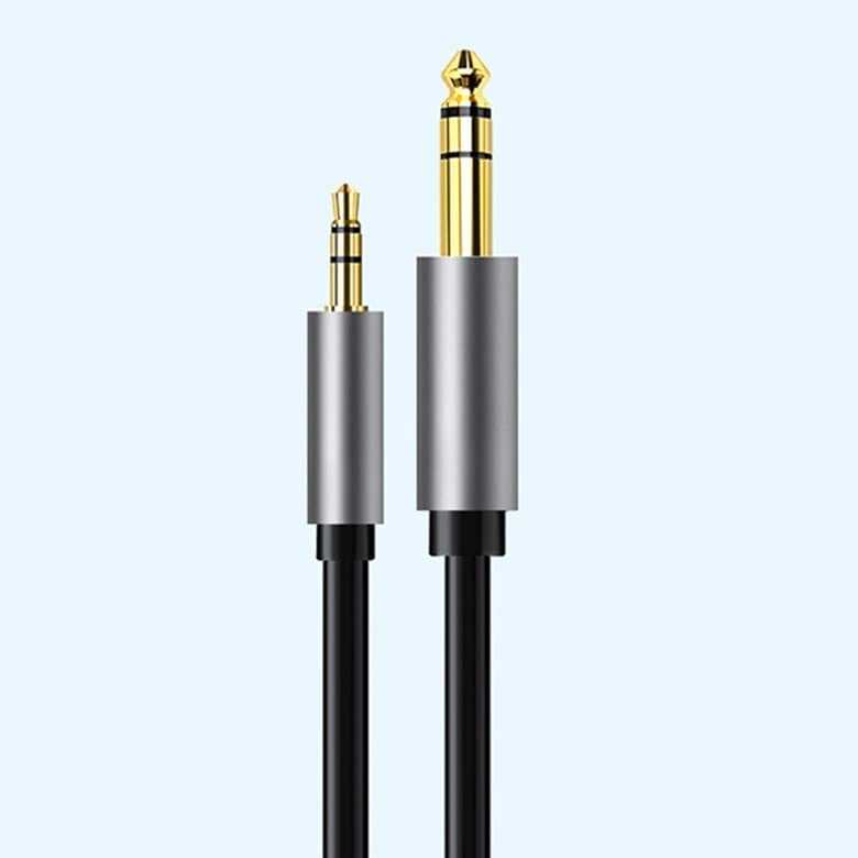 H-its Kabel 1.5 Meters - 3.5mm Stereo Male to 6.35mm Stereo Male Cable (3.5mm - 6.35mm Stereo (1.5M))