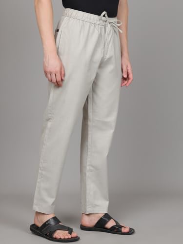 Image of Majestic Man Comfort Fit Solid Cotton Blend Casual Style Lounge Pyjama with 3 Pockets & Zip Closure