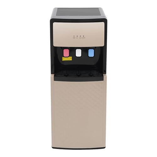 Water Cooler Dispenser, 5l Bottom Loading Hot And Cold Water Dispenser with 3 Water Outlets, FloorStanding Water Dispenser Hot Cold Water Room Temperature Water Cooler for Home Office (Champaign Gold)