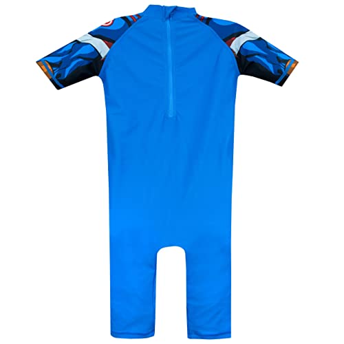 Marvel Boys Avengers Swimsuit Captain America Costume Rash Guard