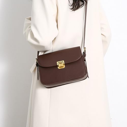 Shoulder Bag for Women Crossbody Purses Trendy PU Leather Purse Brown Retro Women's Shoulder Handbags4
