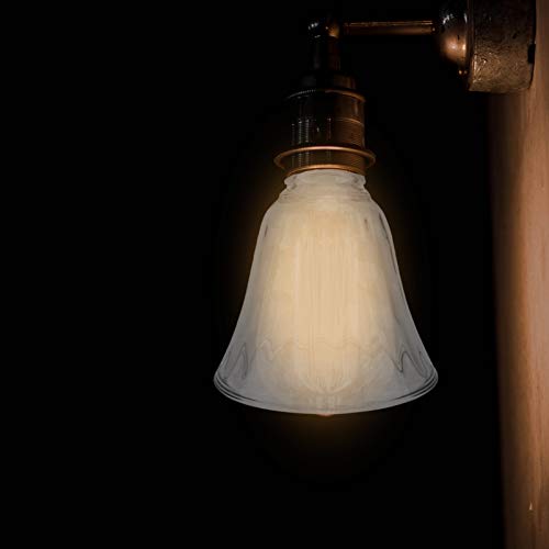 Mobestech Abajur De Vidro Da Lâmpada Sombra De Vidro Pequeno Sino Em Forma de Sombra de Vidro Transp