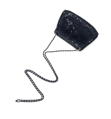 Vintage Mini Crossbody Purse for Women – Shiny Metal Mesh Coin & Card Holder with Chain, Small Evening Pouch Bag4