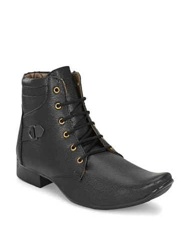 Karaddi Hand Stitched Mens Formal Boots AA534 Mid Top Shoes For Men Formal Lace up Shoes Hi Top Boot shoes for men Suj Boy Shoes For Men Black color 9 Uk/Ind (B0BPJHLWN9) Amazon Price History, Amazon Price Tracker